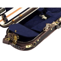 Leonardo luxury violin case Black-blue