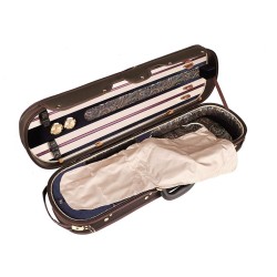 Leonardo luxury violin case Black - special dessin inside