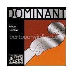 Dominant violin string fractional sizes (3/4-1/16) E